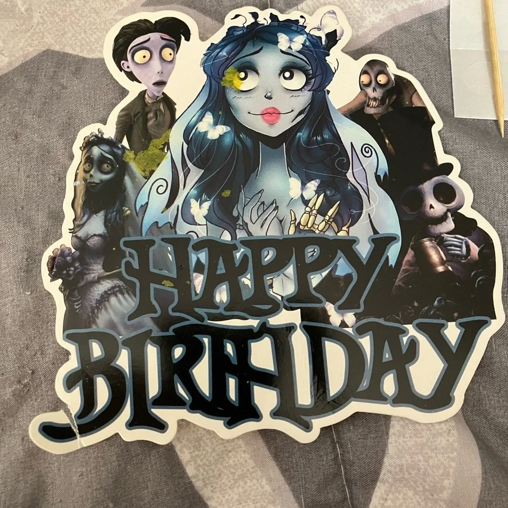 Corpse Bride Birthday Cake Toppers